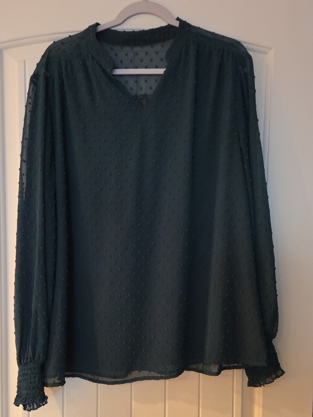 Emerald Green Blouse 2XL